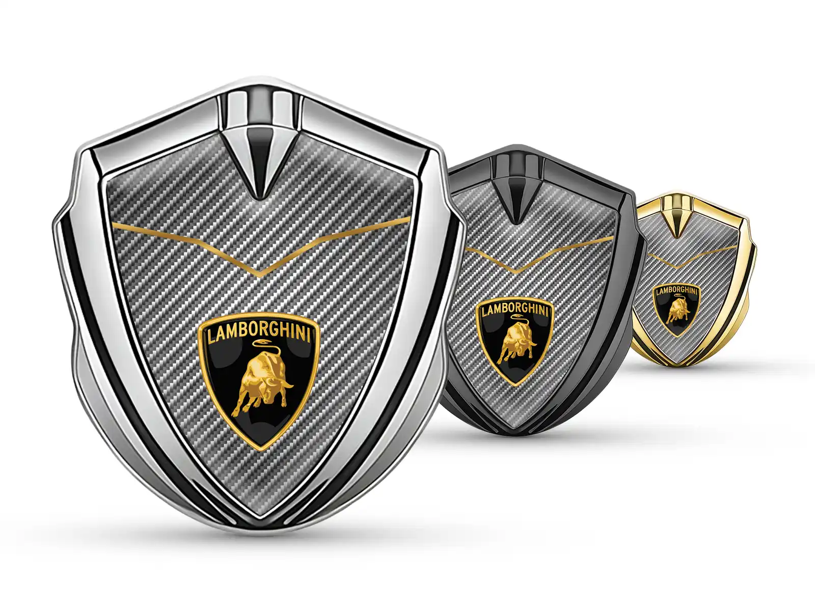 Lamborghini Emblem Metall Abzeichen Minimaler Look Universell